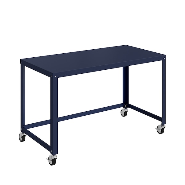 Space Solutions Desk, 23.88 in D X 29.6 in H, 47.45 in W X Steel, Navy 24814 - main